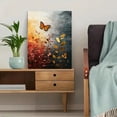 thumbnail image 5 of Qisvanset 12x16 Inch 2D Flat Framed Canvas Art, Mountain Wildflower Meadow Calm Nature Home Office Wall Art, 5 of 5