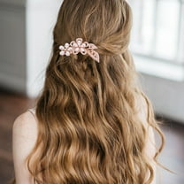 Masteelf Hair Comb Side Hair Accessories Comb Bridesmaid Woman 9.00X8.00X1.80CM Pink