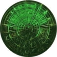 thumbnail image 1 of Ahgly Company Machine Washable Indoor Round Transitional Night Black Area Rugs, 3' Round, 1 of 7