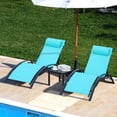 thumbnail image 6 of Pirecart 6 Pieces Adjustable Outdoor Patio Lounge Chair W/ 4 Lounger & 2 Table, Blue, 6 of 8
