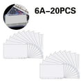thumbnail image 1 of A6 Binder Pockets Plastic Binder Zip Document Holders Waterproof for Office School, 1 of 4