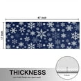 thumbnail image 5 of Kitchen Rugs Sets Of 2,Dark Blue Christmas Snowflake Pattern Anti Fatigue Kitchen Mat Rugs Non Slip Washable,Decorative Kitchen Floor Mats for Kitchen,Sink,Laundry,17"X47", 5 of 5