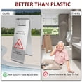 thumbnail image 6 of 4 PCS Stainless Steel Wet Floor Caution Sign, 24in Caution Wet Floor Signs, Portable Foldable Bilingual Safety Sign, for Kitchen, Restaurant, Shop, Restroom, Silver, 6 of 7