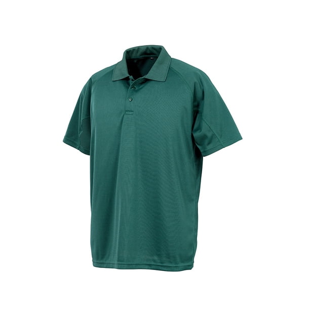 Spiro - Polo deportivo Aircool de rendimiento Impact adulto unisex (Verde Botella)