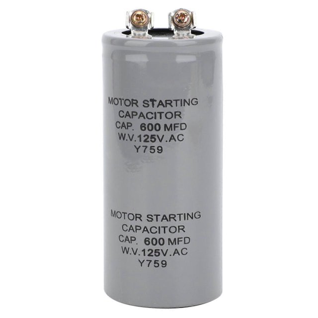 Condensateur de démarrage moteur CD60 600MFD 125 VCA 43 x 102 mm