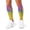 White, variant on 3D Printed Calf Compression Sleeves, 360 Seamless Leg Sleeves for Running, Cycling & Sports, One Size, Rainbow Print