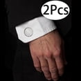 thumbnail image 1 of Gemelos de Camisa de Negocios Fernando de Metal Plateado 2x, 1 of 8