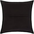 thumbnail image 3 of Surya Fiona FNA-001 20"Hx20"W Square Cotton & Leather Pillow Kit in Black/Brown, 3 of 4