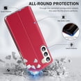 thumbnail image 4 of Phone Case for Samsung Galaxy S23 Plus Case, Smart Clear View Luxury Slim Mirror for S23 Plus Case with Kickstand, Leather Hard PC Flip Shockproof Protective Cover Samsung S23 5G Plus Case, 4 of 14
