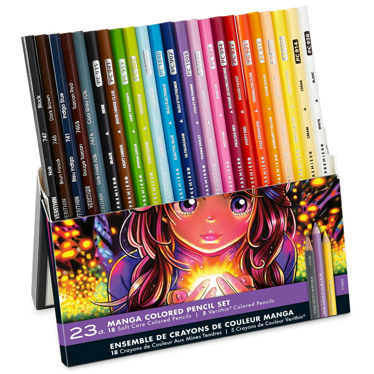 Prismacolor Premier Colored Pencils, Manga Colors, 23 Count