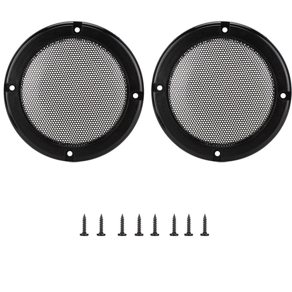 Tebru 2PCS 5inch Metal Audio Speaker Covers Protective Decorative Circle Mesh Cover , Speaker