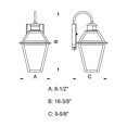 thumbnail image 5 of Vaxcel International T0189 Nottingham Applique d'Éclairage Intelligente de 8,5 Pouces, 5 of 5