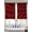 Red, variant on White Zebra Striped Sheer Curtains 54 Inch Length 2 Panels Set, Animals Fur Abstract Art Voile Window Treatment Rod Pocket Short Kitchen Curtains Drapes for Bedroom 52"x54"x2