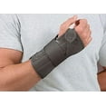 thumbnail image 3 of FLA Soft Fit Suede Finish Wrist Brace Black Right Hand X-Small Carpal Tunnel Syndrome Support Guard or Repetitive Strain Injury (RSI) Pain, 3 of 4