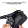 thumbnail image 4 of Bike  Bag Cycling Storage Pouch Under Saddle Bag with TPU Material Knob Lock Design 0.5L Capacity for Emergency Tools Rear Light Mount, 4 of 7
