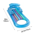 thumbnail image 5 of MMJ Inflatable Armchair Pool Lounger with Head and Arm Rest Foldable Floating Seat for Adults Summer Beach Water Relaxation, 5 of 8