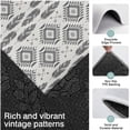 thumbnail image 3 of Gray Ethnic Feather Pattern Kitchen Rugs Sets Of 3,Kitchen Runner Rugs Non Skid Washable,Decorative Kitchen Floor Mats for Kitchen,Sink,Laundry,17"x30"+ 17"x47" + 17"x59", 3 of 6
