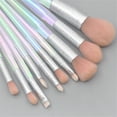 thumbnail image 3 of 10 - Pcs Conical Grinding Sand Mouth Tube Makeup Brush Set with Transparent Handle, 3 of 5