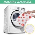 thumbnail image 6 of Pioneer Flower Floral Print Pattern Square Tablecloth, Waterproof Wipeable Spillproof Washable Table Cover for Home Kitchen Party and Daily Decor 60"x60", 6 of 6