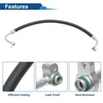 thumbnail image 4 of Manguera de Refrigerante de A/C para Hyundai Elantra 2001-2006 Línea de Manguera de Presión de Aire Acondicionado No. 977632D110 Caucho Hierro, 4 of 6