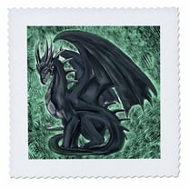 3dRose, Night Dragon, 6x6 inch quilt square