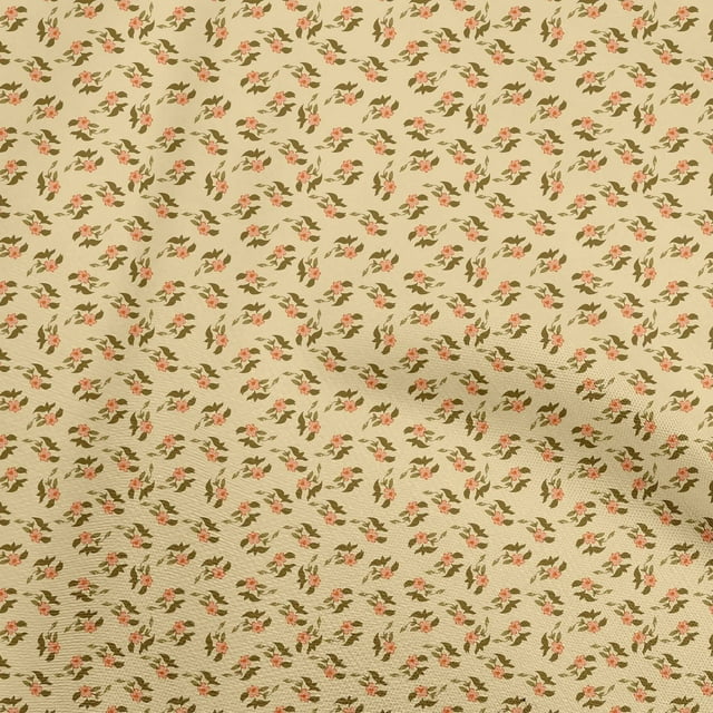 oneOone Rayon Medium Yellow Fabric Floral Sewing Craft Projects Fabric Prints By Yard 56 Inch Wide