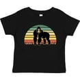 thumbnail image 3 of Inktastic Gorilla Retro Sunset Jungle Animal Boys or Girls Toddler T-Shirt, 3 of 5