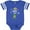 Football Blue and White, variant on Funny Christmas I'm the Boss Elf with Shoes and Hat Boys or Girls Baby Bodysuit