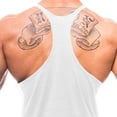 thumbnail image 5 of Wxolcjlv Solid Slim Fit Y Back Workout Tank Top for Men Sleeveless Stretchy Gym Training Athletic Camisole, 5 of 5