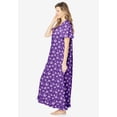 thumbnail image 3 of Dreams & Co. Plus Size Petite Long Floral Print Cotton Gown, 3 of 6