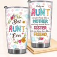 thumbnail image 5 of Aunt Gifts from Niece, Gift for Women, Funny Gifts For Aunts, Anniversary Birthday Christmas Celebration, Best Aunt Ever Tumbler, Appreciation Gift for Aunt, Stainless Steel Tumbler 20 Oz, 5 of 6