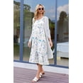 thumbnail image 3 of Ekouaer Women's Nightgowns Long Sleeveless Night gown with Pockets Soft Ladies Nightdress, 3 of 5