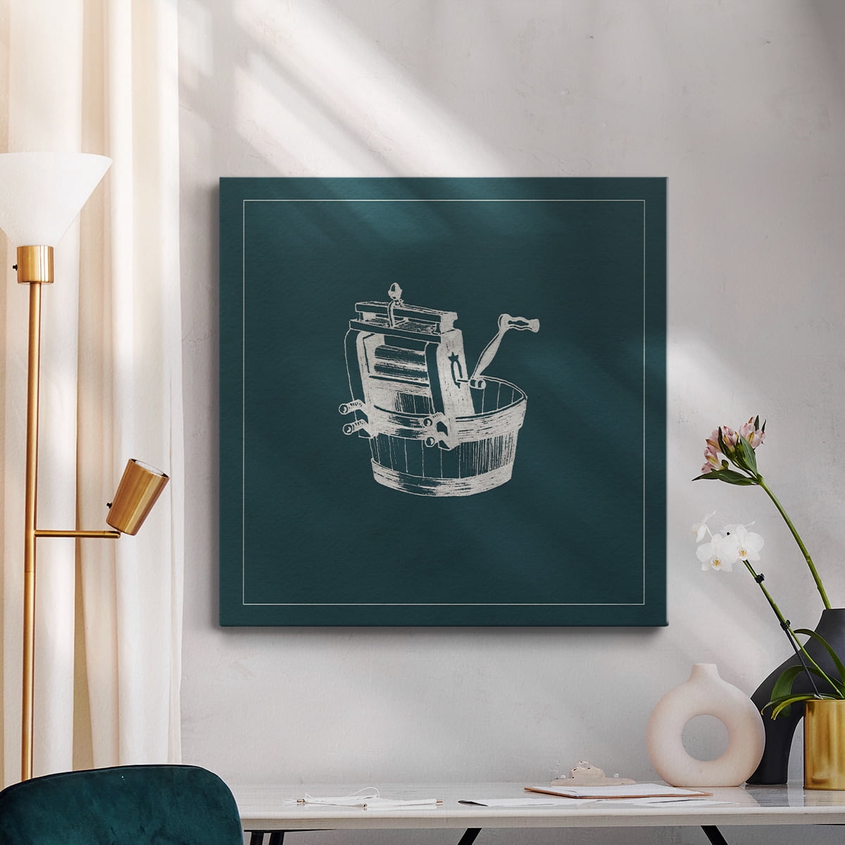 Wexford Home Laundry Tips I-Premium Gallery Wrapped Canvas, 16" x 16" - Ready to Hang