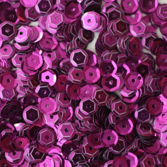Purple Cup Sequins 5mm Shiny Metallic Made in USA