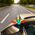 thumbnail image 6 of 2026 New Fun Flaps Wings Flying Companion Birds Car Sticker Decor for Car Rearview Mirror, Simulation Flying Bird Motorcycle Car Creative Ornament, Wind Powered Car Flying Bird (A 1PC), 6 of 7