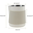 thumbnail image 2 of ABCISI Espresso Milk Pitcher, 15.04/450ml Milk Frothing Pitcher without Handle, Espresso Steaming Pitcher with Sharp Spout for Espresso Barista Tool(white), 2 of 11