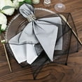 thumbnail image 4 of Balsa Circle 10 Black Decorative 23" x 23" Sheer Organza Dinner Table Napkins Party Decorations, 4 of 8