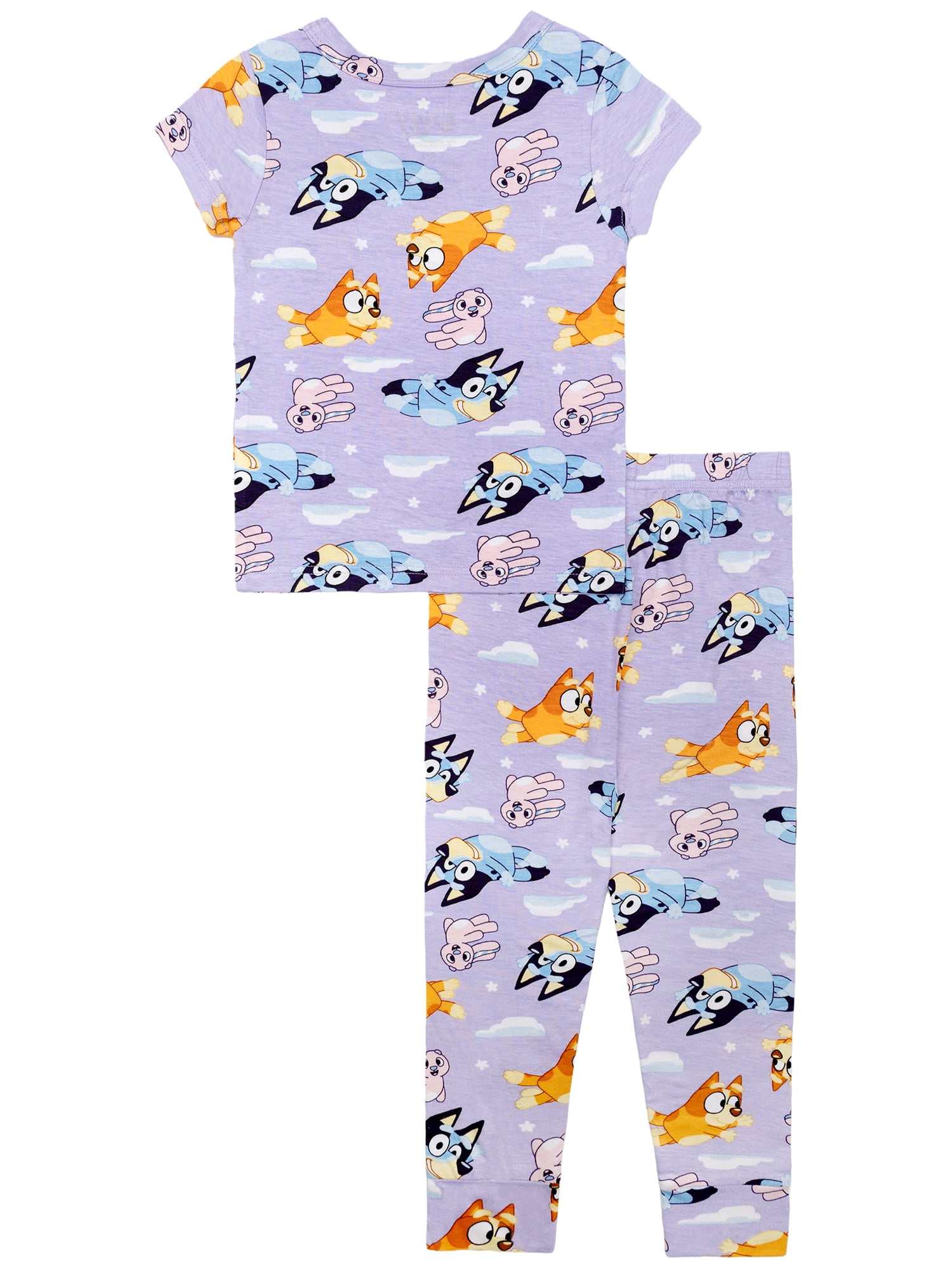 Character Toddler Girl Short Sleeve Top and Pant Pajama Set, 2-Piece, Sizes 2T-4T