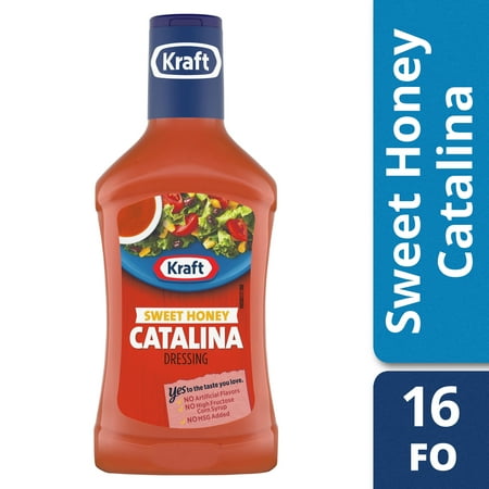 Kraft Catalina Salad Dressing - (3 Pack) Kraft Sweet Honey Catalina Dressing, 16 Fl Oz Bottle