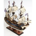 thumbnail image 3 of 22" Blue and Brown 1700 Goto Predestination Medium Boat Hand Painted Decorative Boat, 3 of 3