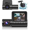 thumbnail image 2 of MesaSe Dash Cam Front and Rear  3 Channel Dash Cam  1080P Dash Cam Front and Inside  Triple Dash Cam with Night Vision  Dash Camera  G-Sensor  24Hr Parking  Loop Recording  Black, 2 of 7