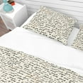 thumbnail image 4 of Designart 'I feel LOVE Text Pattern' Eclectic Duvet Cover Set, 4 of 4