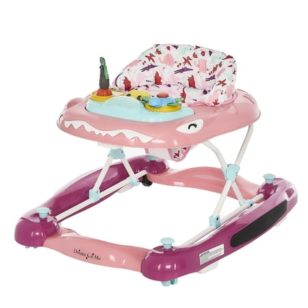 UPC: 0811048037947 | Dream On Me 2-in-1 Convertible Baby Steps Activity Walker Easy to Fold Baby Walker Pink