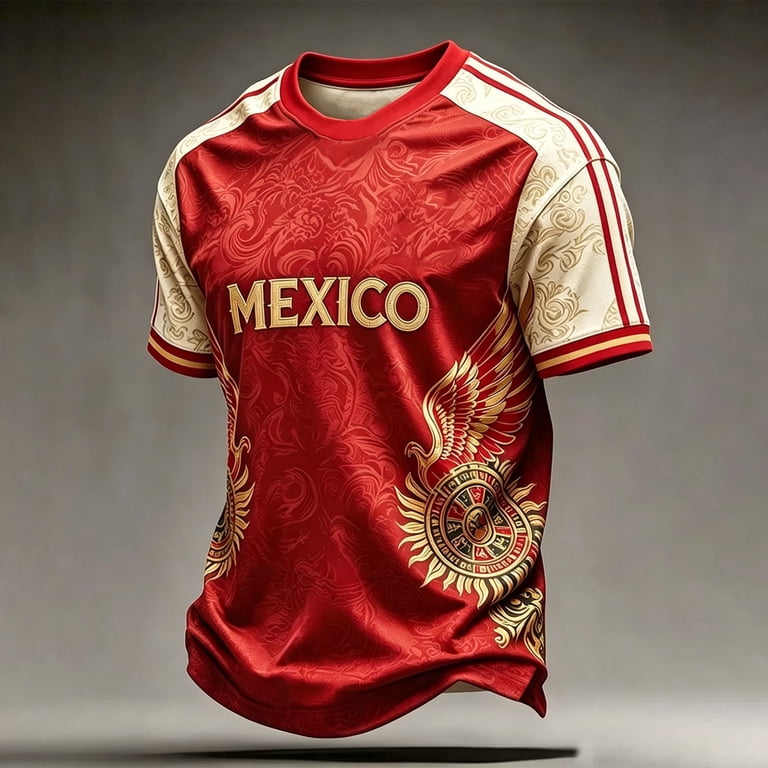 LNZGNM Soccer Cup 2026 Shirts for Men Oversized Mexico Jersey