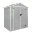 Syngar 6ft x 4ft Outdoor Plastic Storage Shed, AllWeather Tool Shed