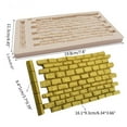 thumbnail image 3 of AOOOWER for Creative Brick Wall Texture Fondant Cake Silicone Mold Pastry Chocolate Mold, 3 of 8