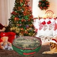 thumbnail image 3 of Wzzjkit Christmas Wreath Storage Bag 24" Garland Wreaths Container with Clear Window for Easy Holiday Storage, Transparent Basketweave Fabric PVC Wreath Storage Box, 3 of 9