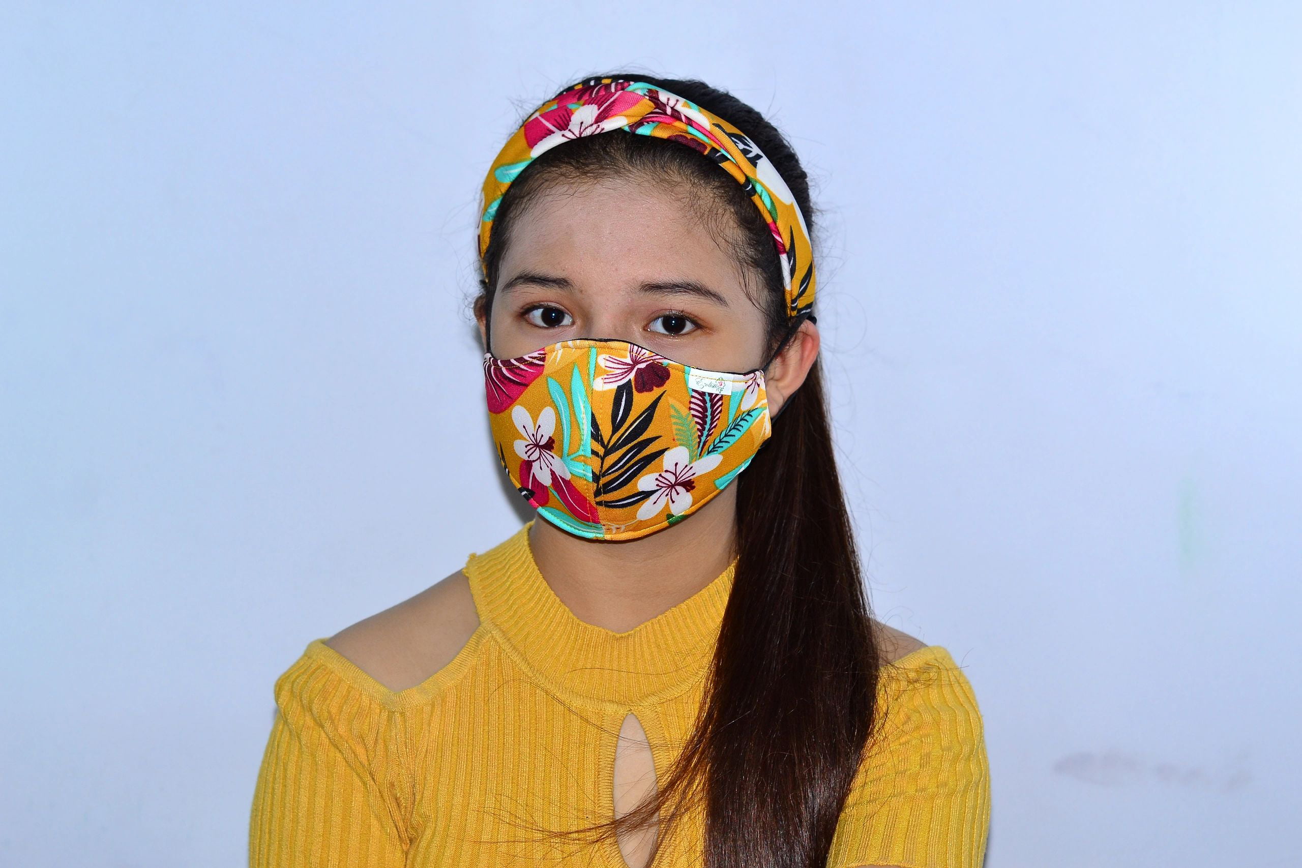 100% Wax Cotton Women African scarf Ankara Print Extra Long Head Wrap or Face Mouth Cover|Headband Lightweight Turban Tie 