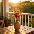 thumbnail image 3 of Fall Outdoor Home Decor Artificial Flowers Pansies and Violets for Living Rooms and Seasonal Arrangements, 3 of 5