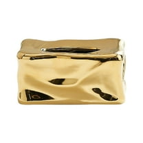​​ZCSKFIN Ceramic Tissue Box Cover Square Napkin Holder Nightstand Countertop Coffee Table Dresser Organizer Sophisticated Home Decor Storage Solution Minimalist Design